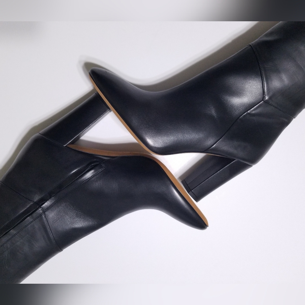 NIB VINCE Vita‎ Leather Knee High Tall Boots in Black Size 8.5, 9, 9.5, 10 - Picture 9 of 16